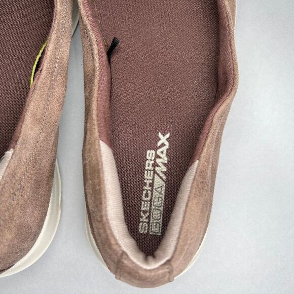 Skechers Shoes Women's Size 7.5 Walk Lite GOGA Max Brown Ballet Comfort Flats - Picture 10 of 13